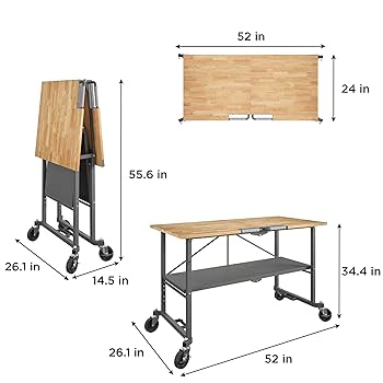 Back Channel FOLDING BENCH 新品同様 COSCO SmartFold Butcher Block Portable Workbench / Folding